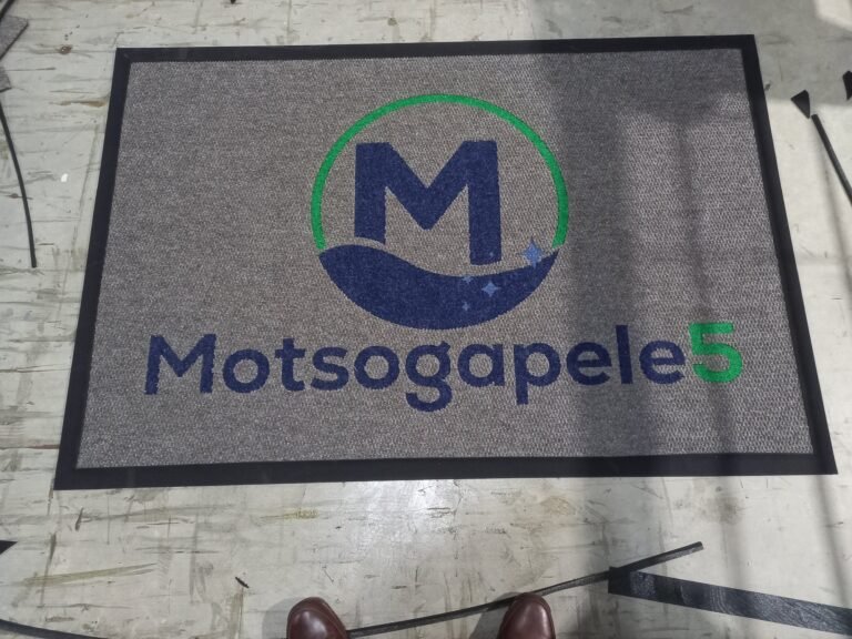 Custom branded mats with corporate logos