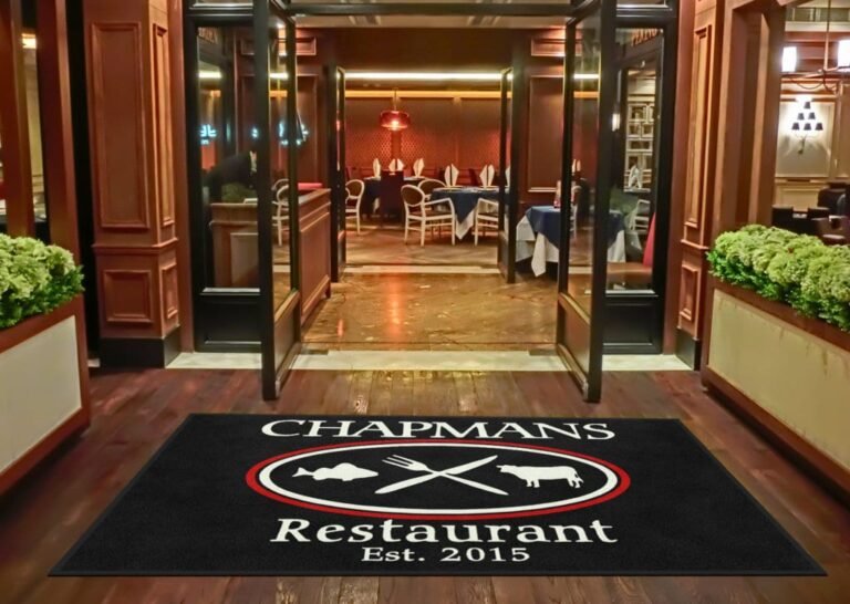 Custom branded mats: promotional logo design
