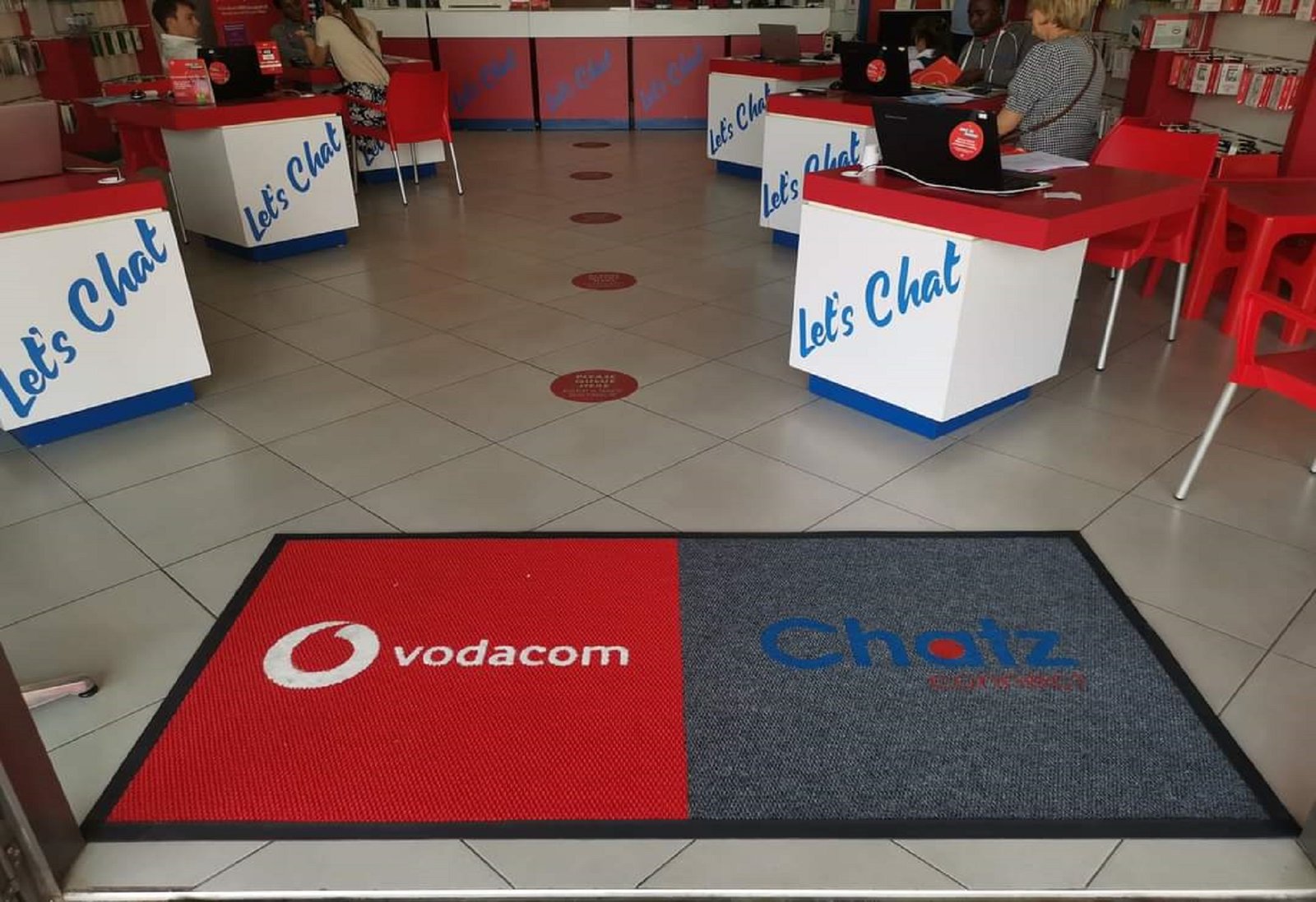 Corporate logo floor mats