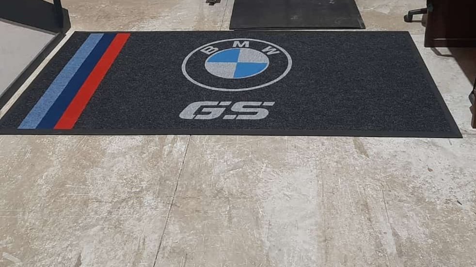 Company branded floor mat