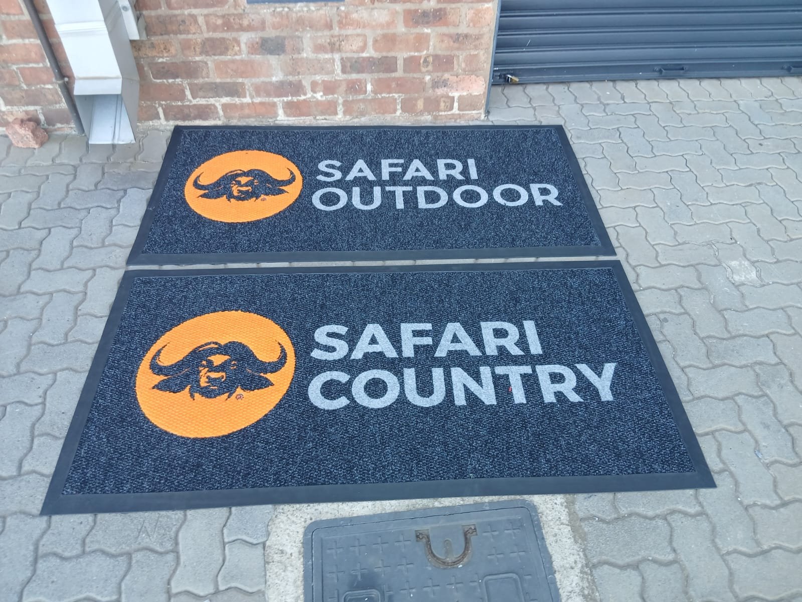 Personalized welcome mats with logo