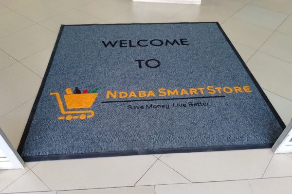 Ndaba Smart Store branded entrance mat