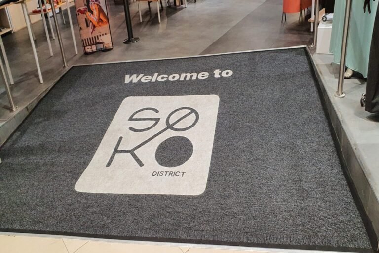 SOKO District branded entrance mat